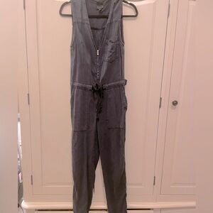 Dark Navy Light denim jumpsuit